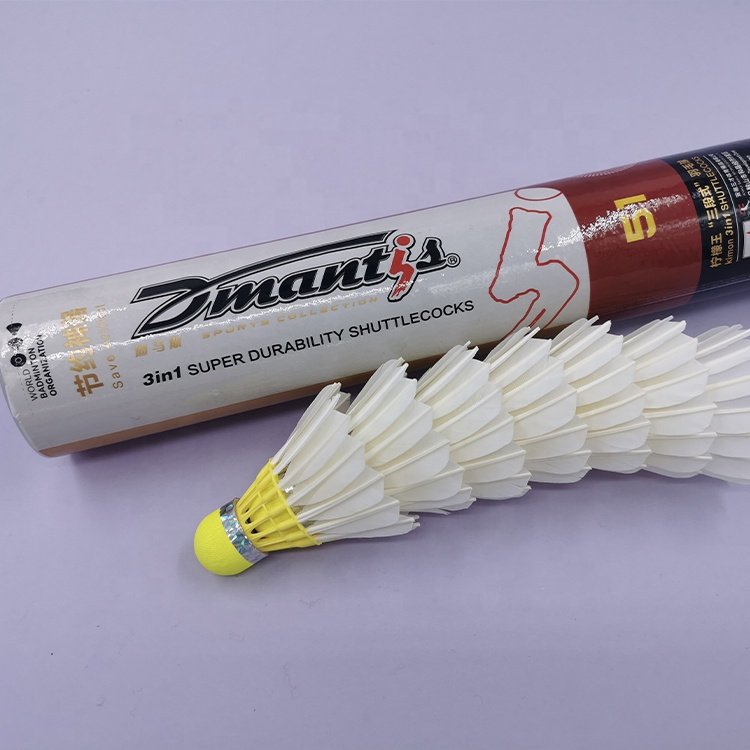 RTS Selling Durable 3in1 Hybrid Badminton Shuttlecock For Sale Natural Hybrid Badminton Shuttlecock for Training