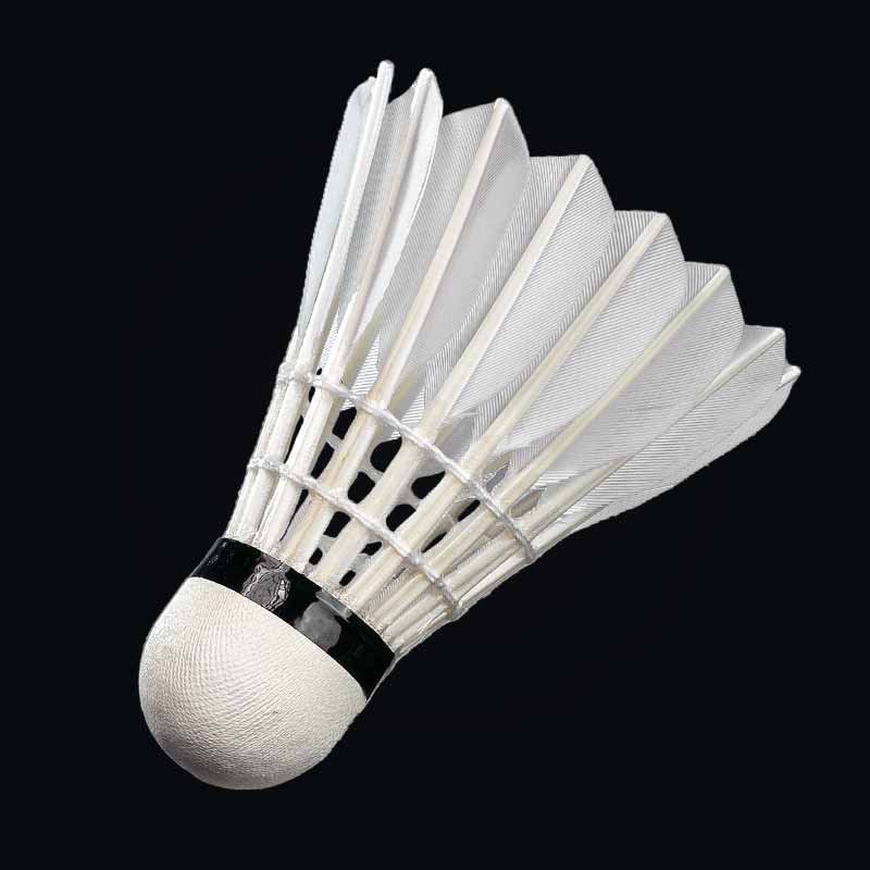 High Quality Durable Class a Goose Feather Badminton Shuttlecock OEM Customized Head Logo for Training Cork Feather Material