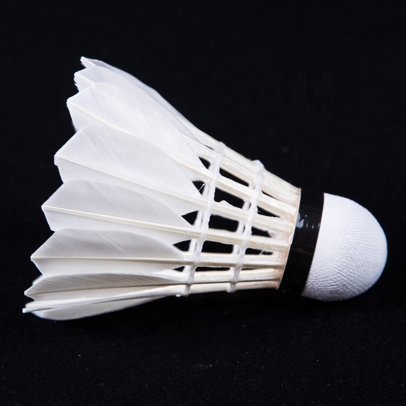 Hot Sale OEM Badminton Ball Cheap Price Wholesale Top Duck Feather Shuttlecock Soft White Chinese Head Packing PCS Color Weight