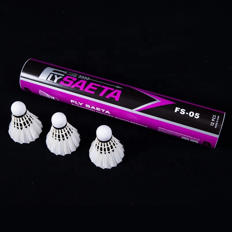 Hot Sale OEM Badminton Ball Cheap Price Wholesale Top Duck Feather Shuttlecock Soft White Chinese Head Packing PCS Color Weight