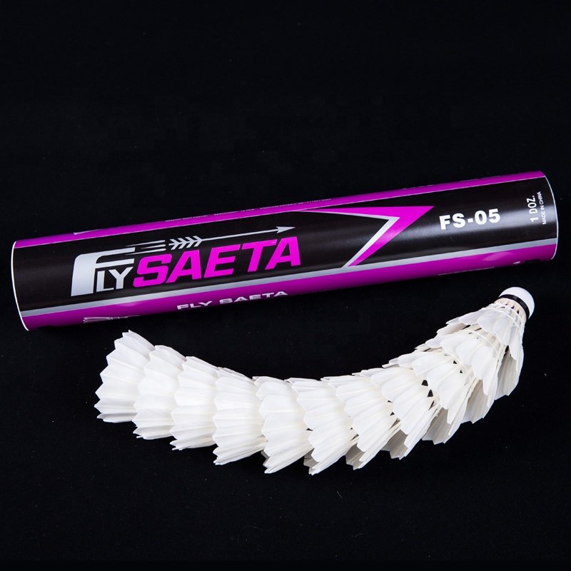 Hot Sale OEM Badminton Ball Cheap Price Wholesale Top Duck Feather Shuttlecock Soft White Chinese Head Packing PCS Color Weight
