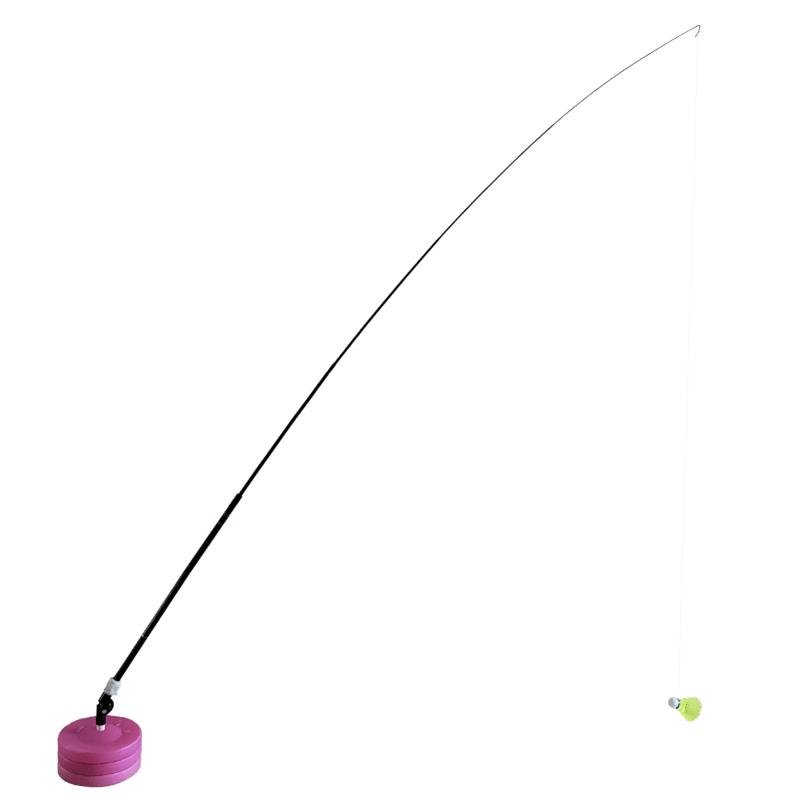 2019 badminton trainer portable telescopic elastic self-study adjustable rebound power base practice training device