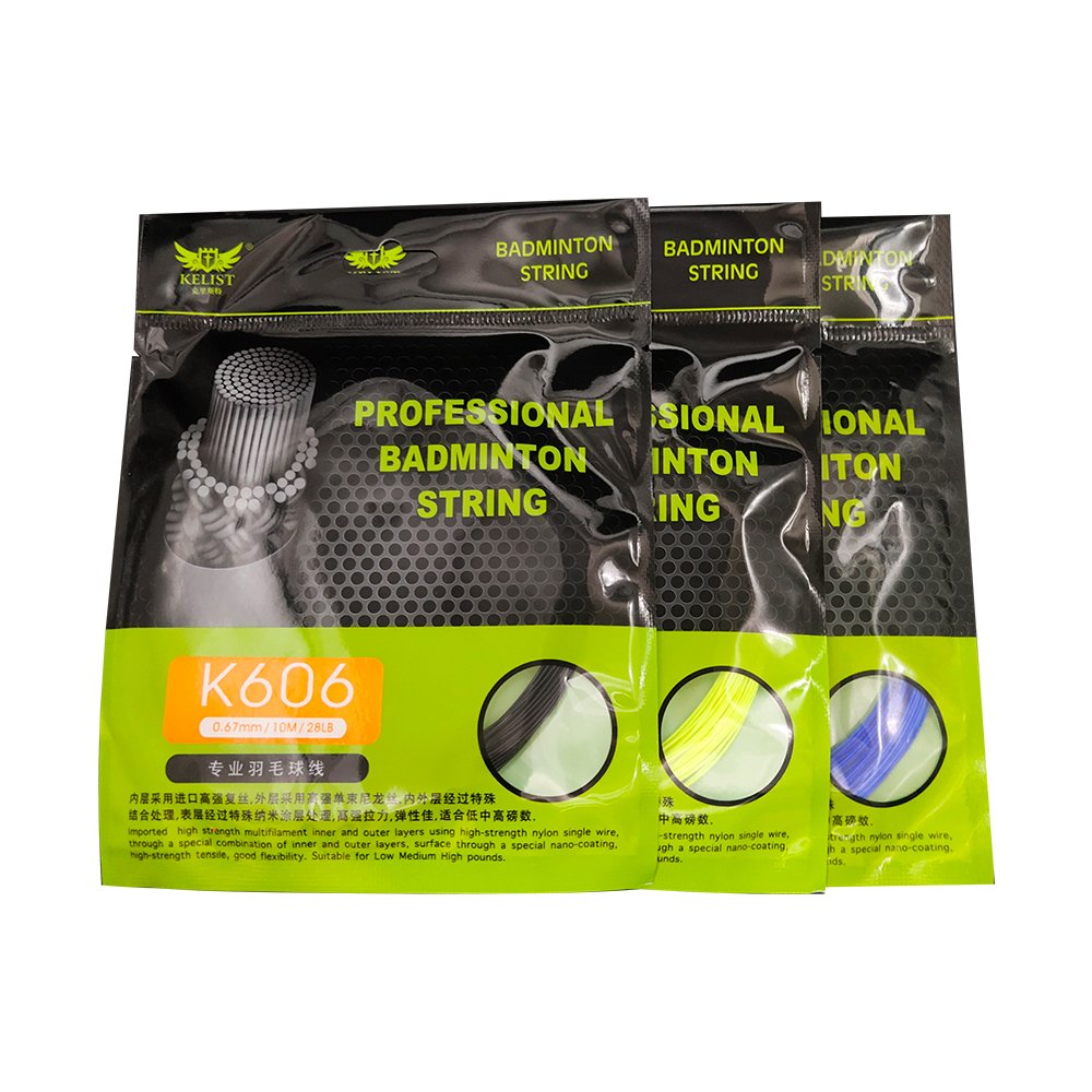High quality badminton string 10m Multi Color Badminton String Line with Cheap Price0.67MM