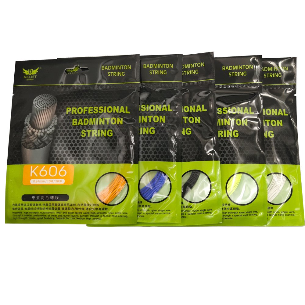 High quality badminton string 10m Multi Color Badminton String Line with Cheap Price0.67MM