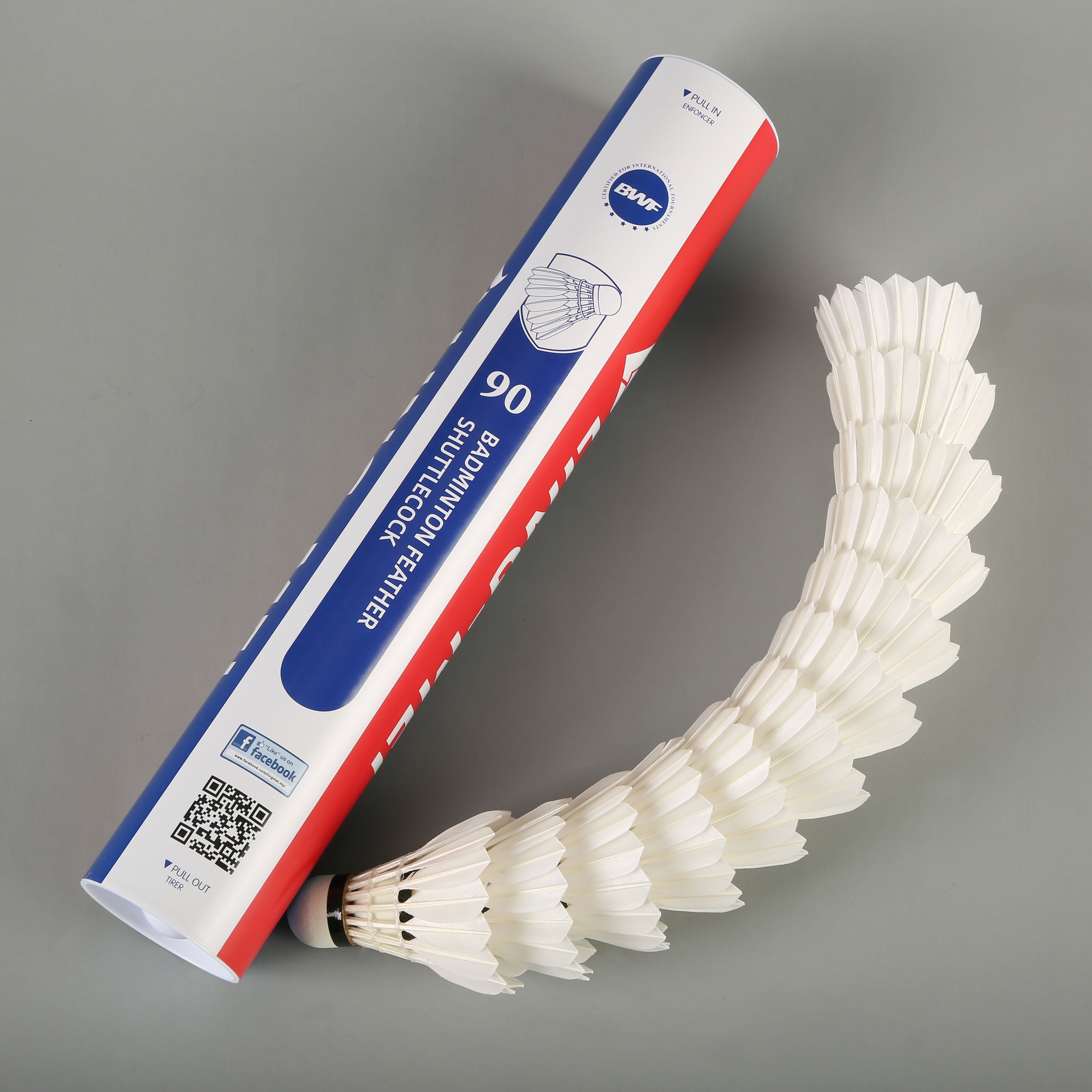 Lingmei 90 Goose Feather Badminton Shuttlecock