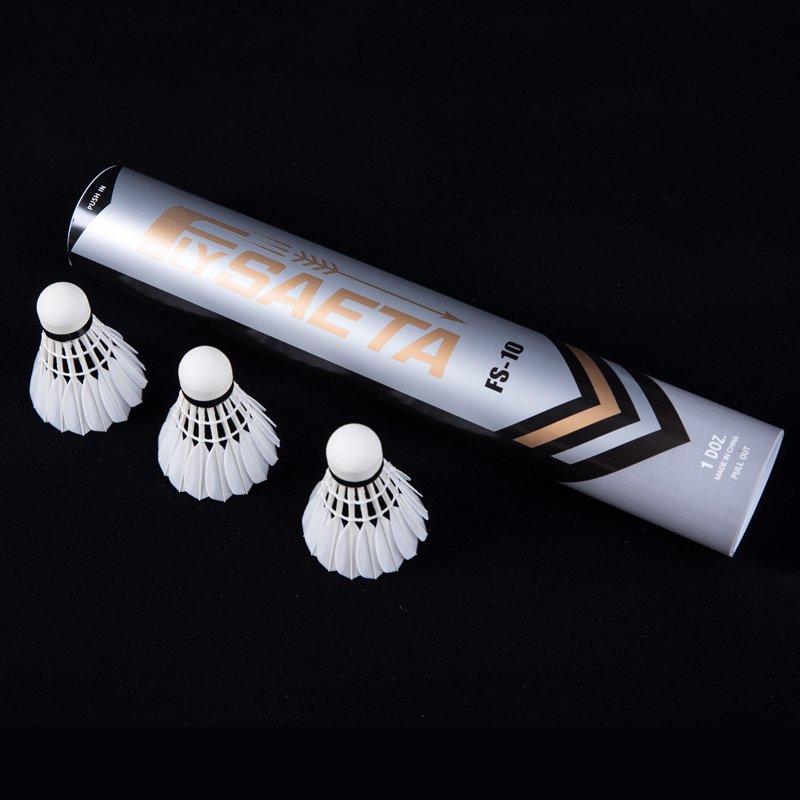 Top Quality Goose Feather Shuttlecock Badminton FlySaeta Series no.10