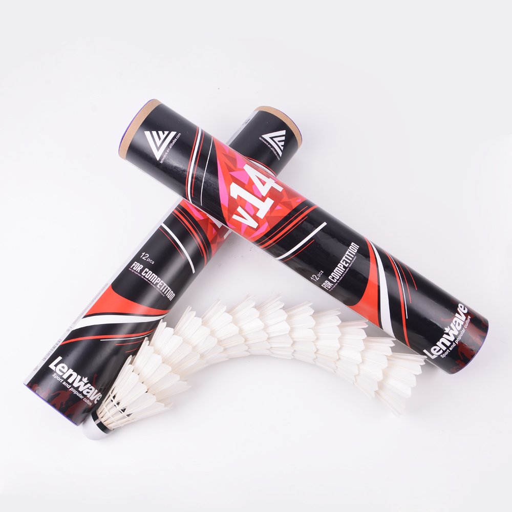 Factory custom provided Badminton Shuttlecocks Birdies,12 Pack Training Badminton Balls with Great Stability for in/out door