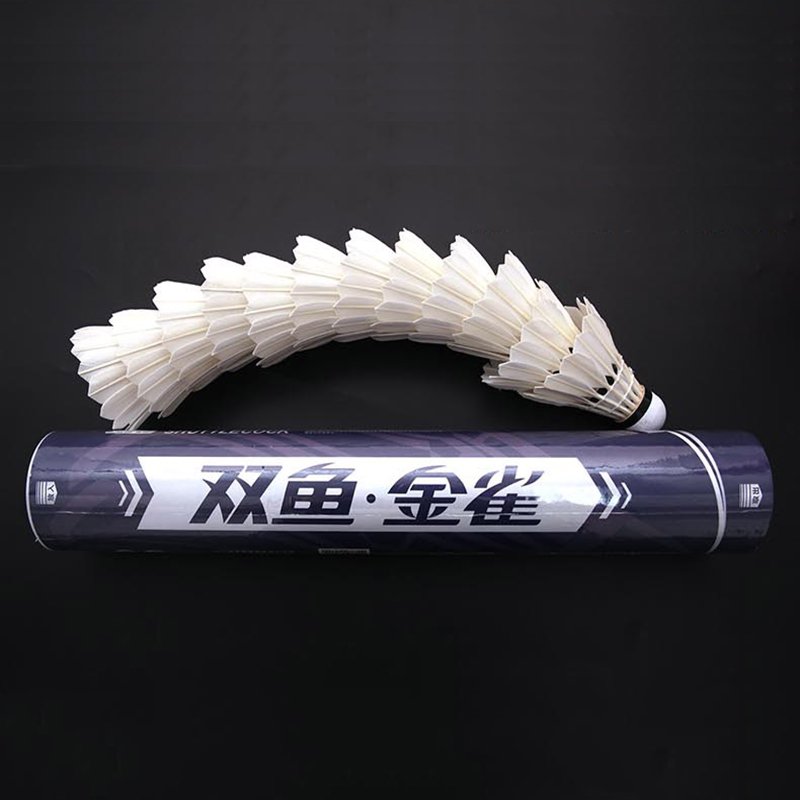 Factory Direct Composite Cork Head Badminton Ball Shuttlecocks, Goose Feather Shuttlecock Badminton