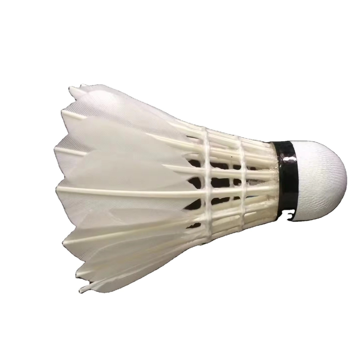 EM Best Durability Rocket White Goose Feather Shuttlecock with cork head for outdoor training