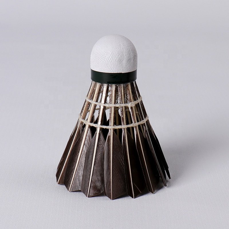 Wholesale Honkoo Badminton Shuttlecock Super Durable Class B Black Goose Feather Shuttlecocks For Tournament 12pcs Shuttle Cock