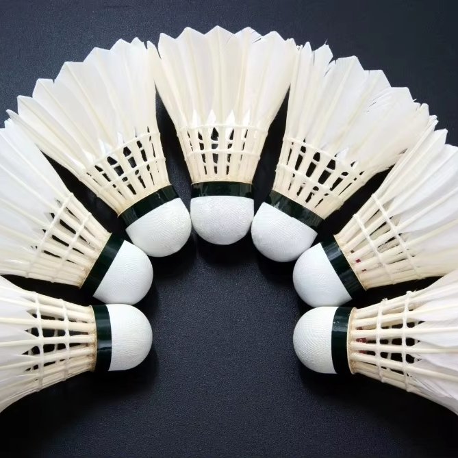BWF approved super grade class a goose feather badminton shuttlecock lingmei 10