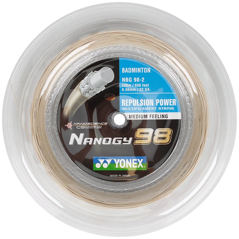 Yonex badminton racquet string NANOGY 98 200M