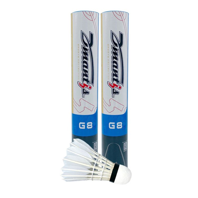 G8 Tournament Air Badminton Shuttlecocks goose straighten natural Feather Fiber cork durable class a Goose straighten feather