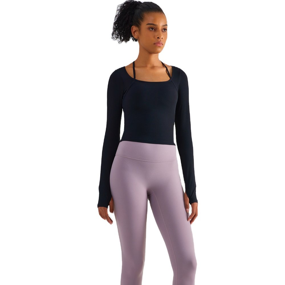 Women's Yoga Wear Running Wear Long Sleeve Sportswear Gym Fall Fitness Wear Yoga Sets Print Pattern Workout Sets for Women