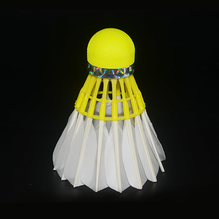 3 in 1 Hot Seller Pro Petrel 767 Club Training Promotional fluorescent yellow PU cork feather Badminton Shuttlecock