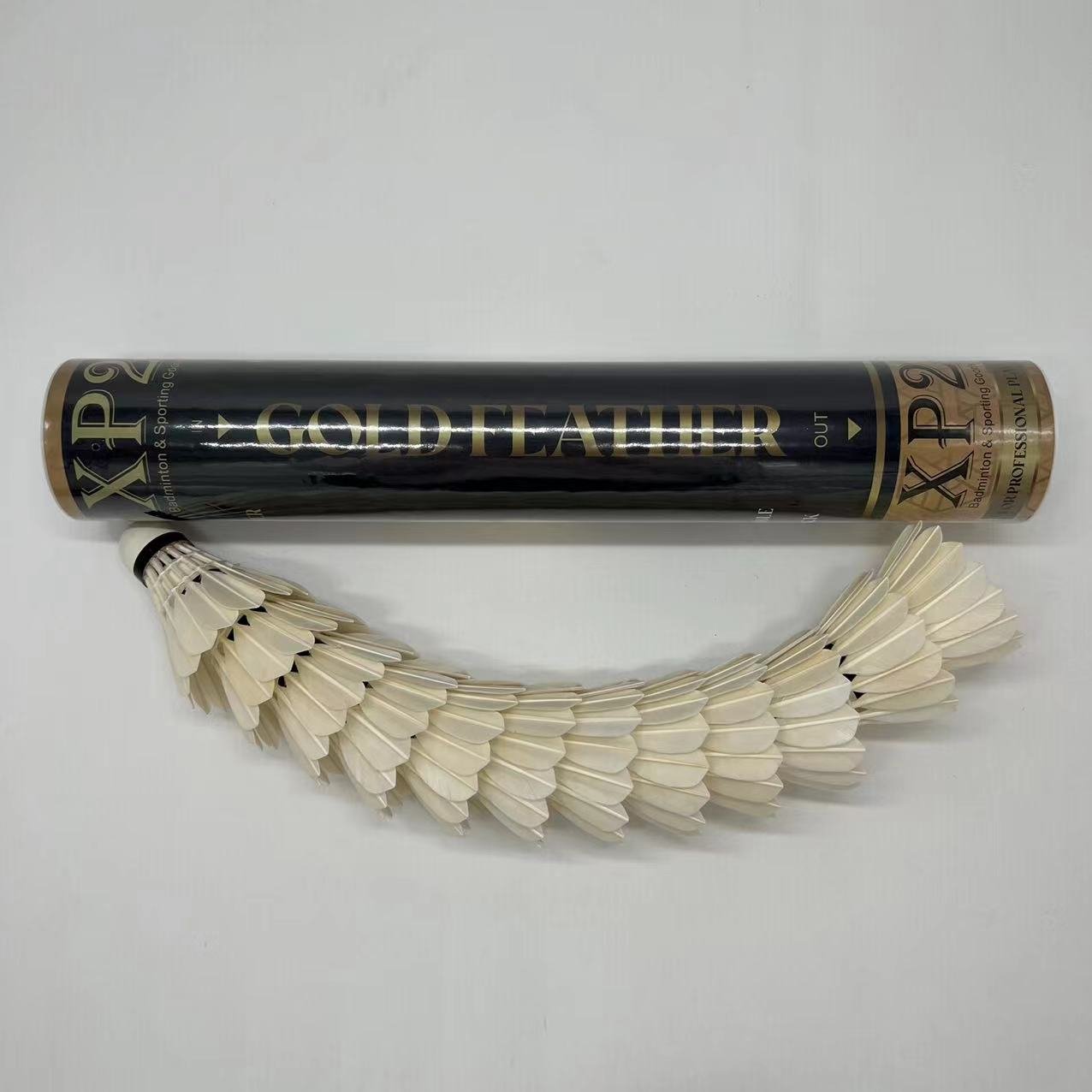 XP2 GOLD Shuttlecock XP2 Brand Good Durability Goose Feather Badminton Shuttlecock for Training Made in China
