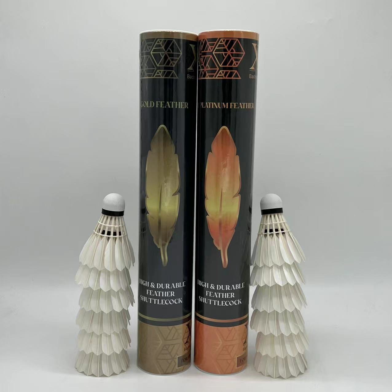 XP2 GOLD Shuttlecock XP2 Brand Good Durability Goose Feather Badminton Shuttlecock for Training Made in China