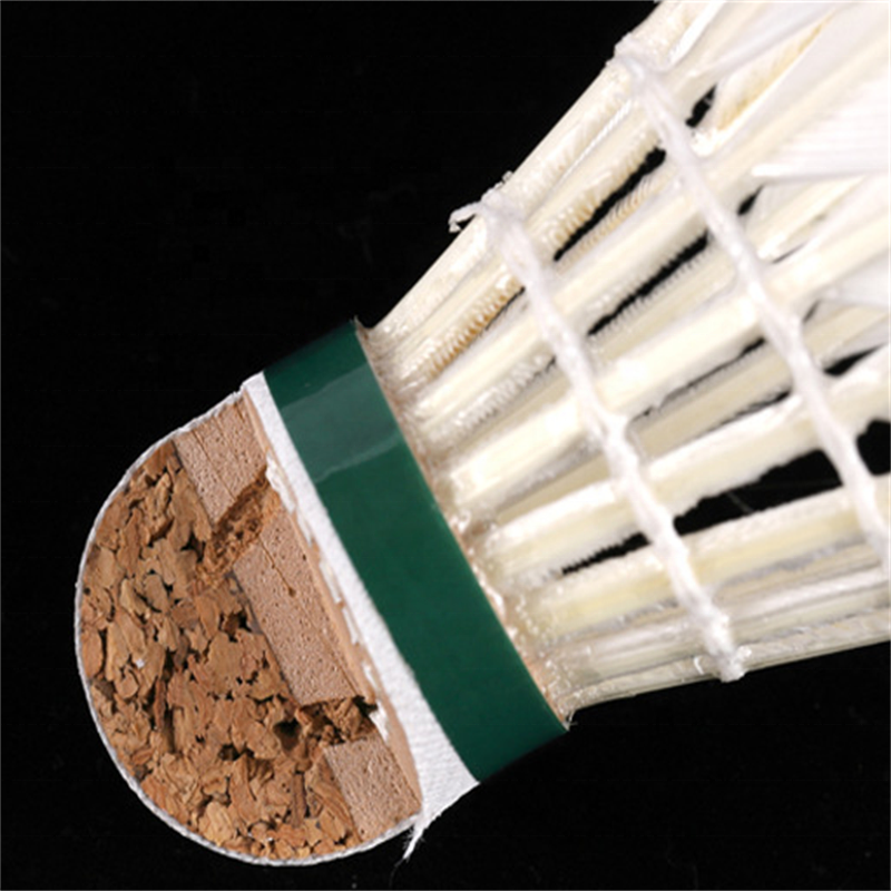 Customized logo available environment material high speed goose feather shuttlecocks for outdoor fitness