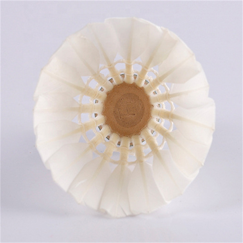 Customized logo available environment material high speed goose feather shuttlecocks for outdoor fitness