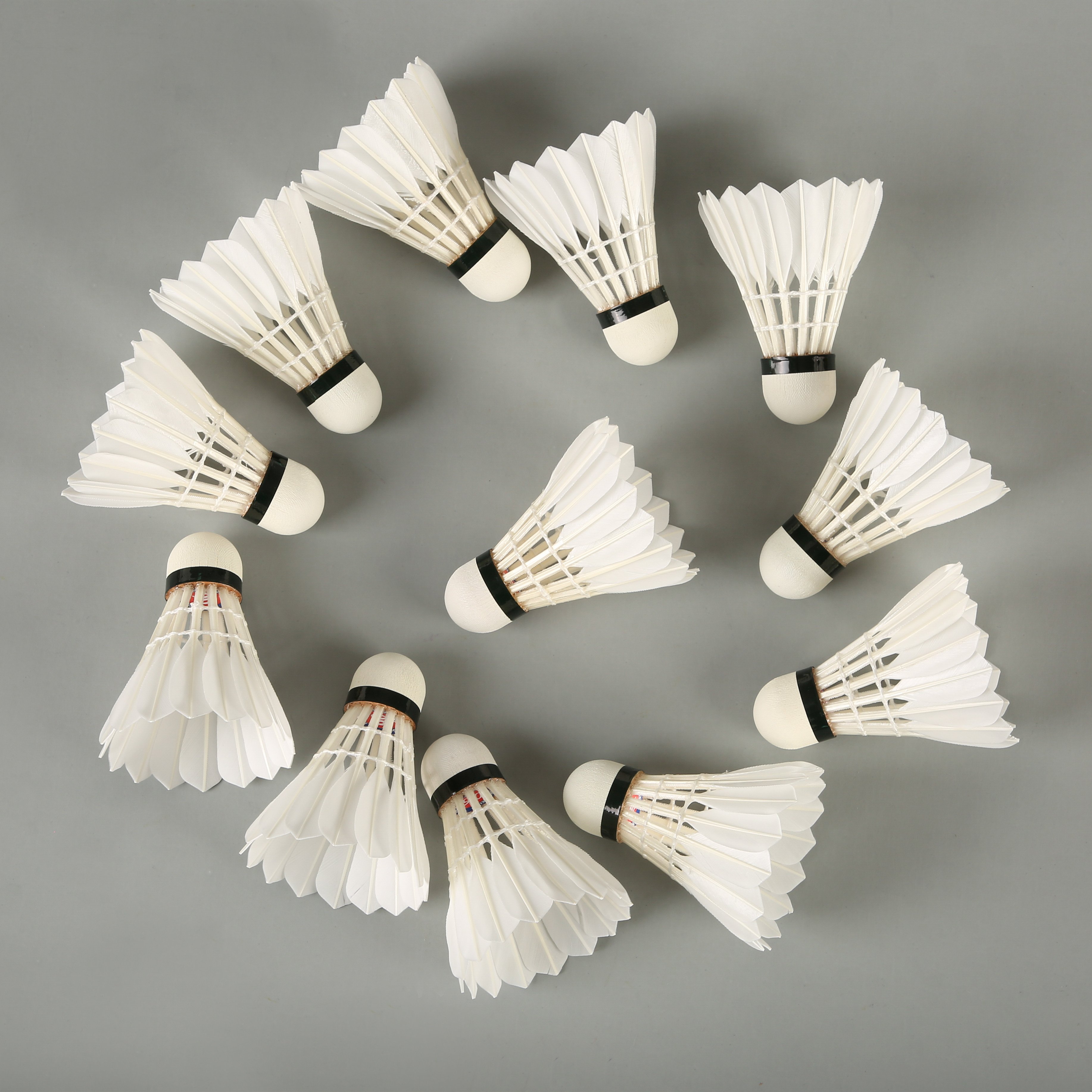 lingmei 90 class A goose feather badminton shuttlecocks for tournament