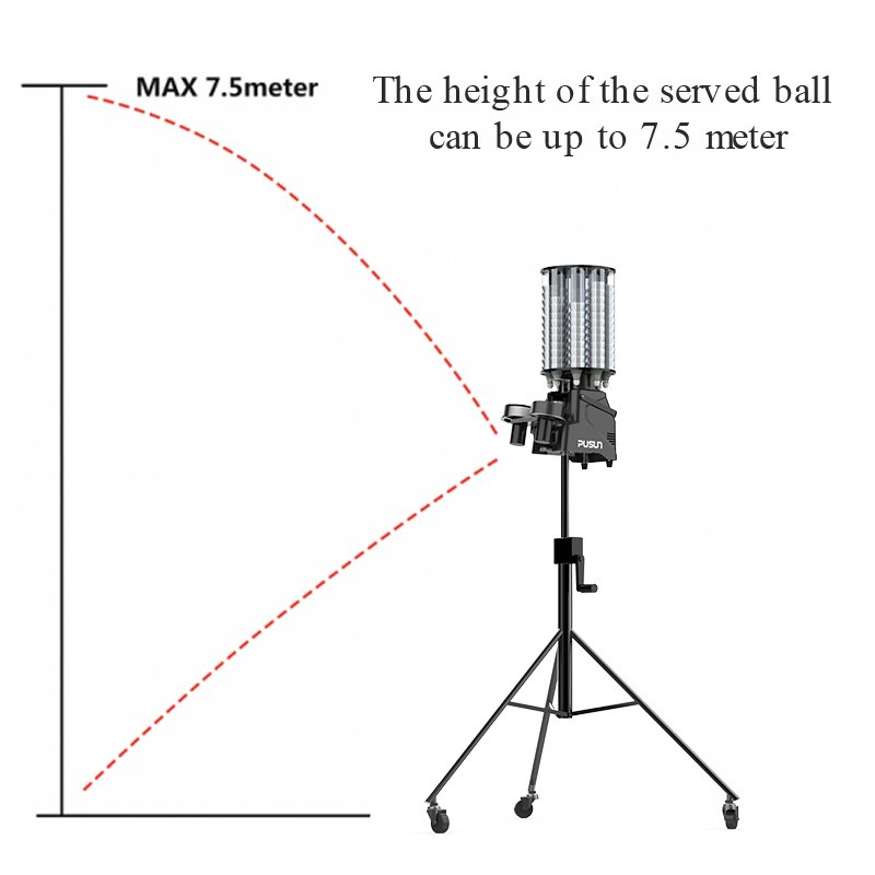 2023 Hot Sales Advanced Badminton Machine For Training Practice with APP Remote Control, PUSUN PB-6001