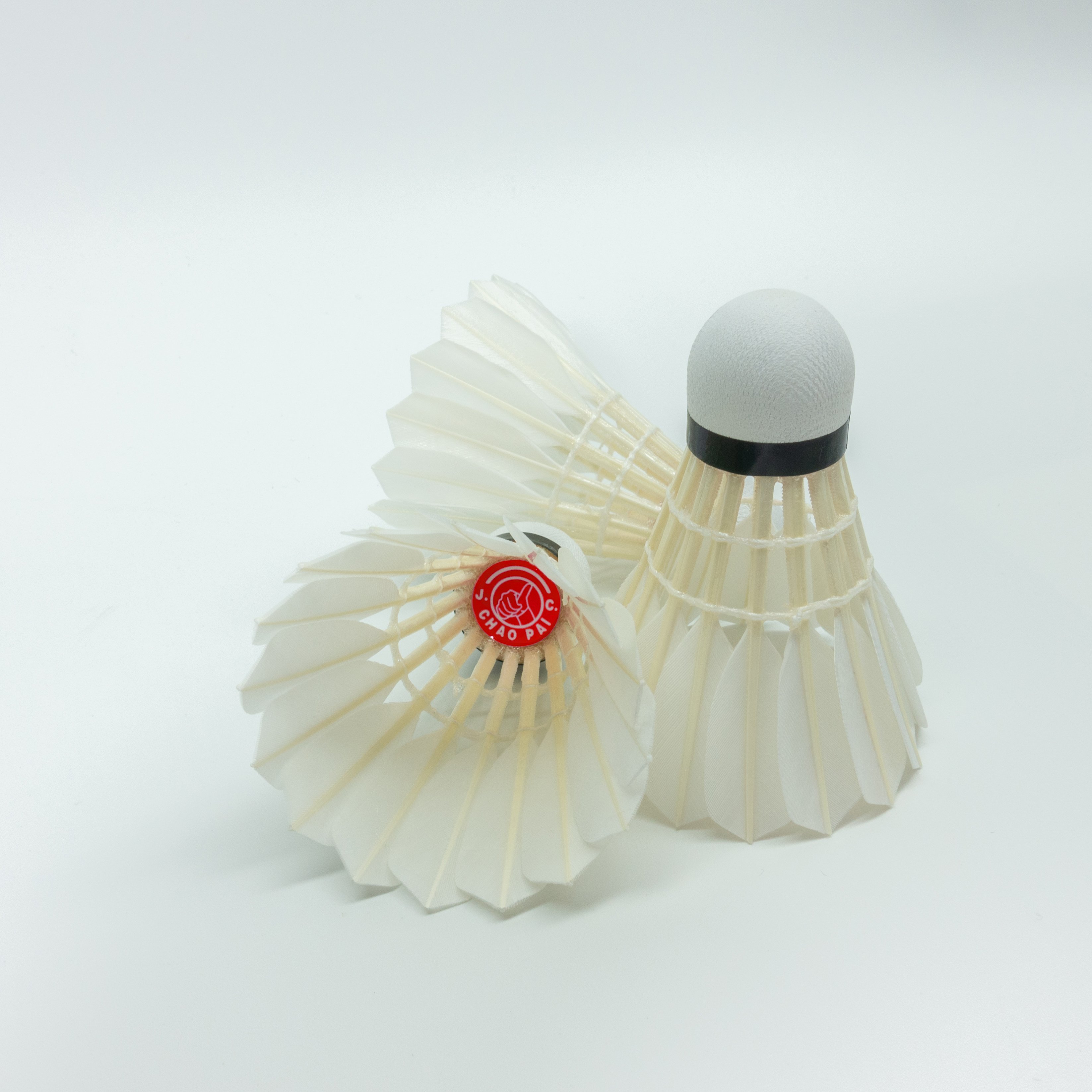 chaopai special RED cheap BWF APPROVED high quality most durability flight A feather badminton shuttlecocks goose feather