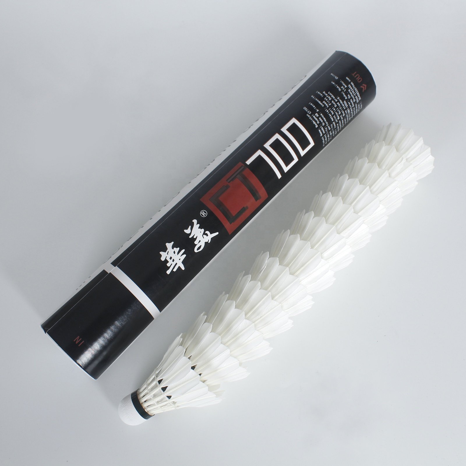 Super Cheap Training Durable Duck Feather Shuttlecocks With Composite Duplex Ball Head For Professional Sports Application