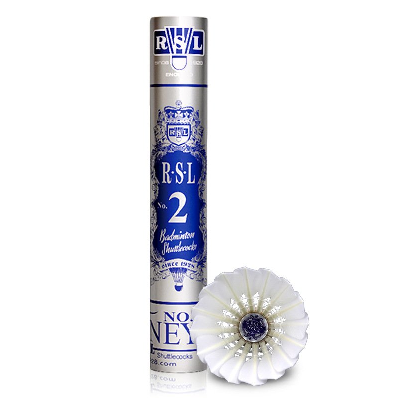 Badminton shuttlecock RSL No.2 badminton goose feather resistant stable standard large-scale sports competition ball