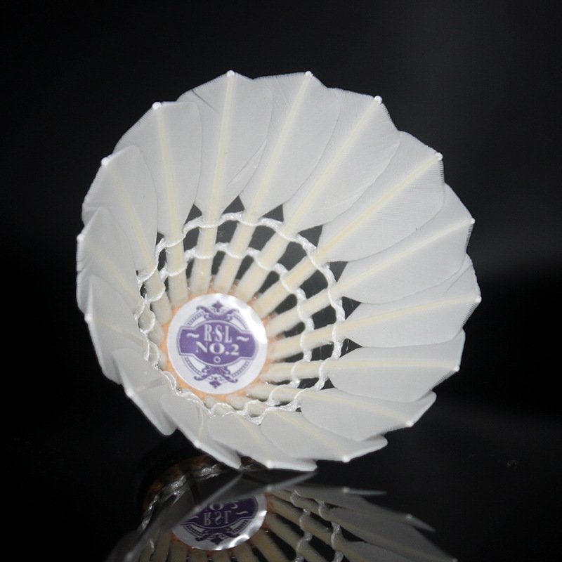 Badminton shuttlecock RSL No.2 badminton goose feather resistant stable standard large-scale sports competition ball