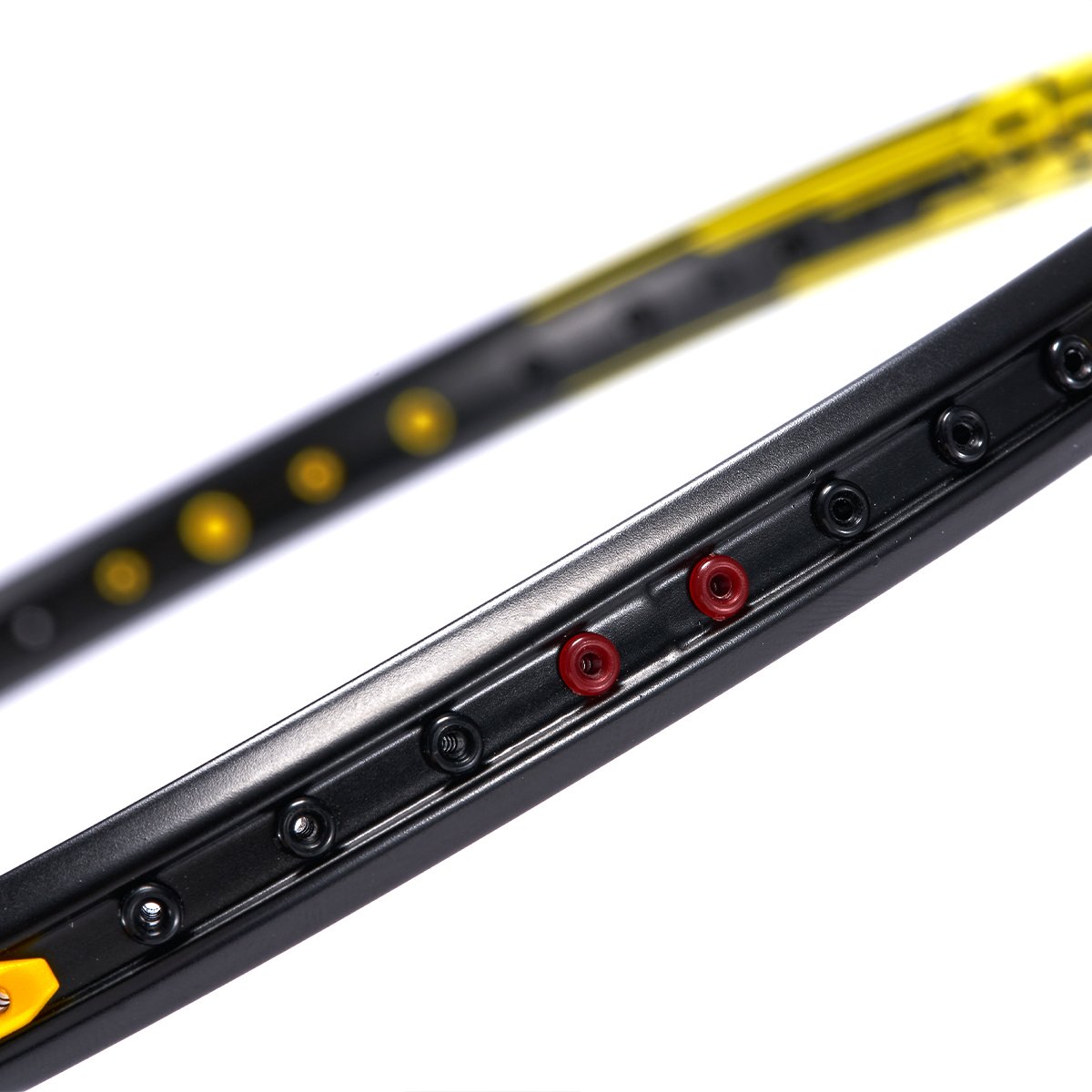 Professional Athletes' Custom 5U Grip 46T Fiber Badminton Racket 35 Pounds Racquet Soft Attack Hardness Light Shuttlecocks