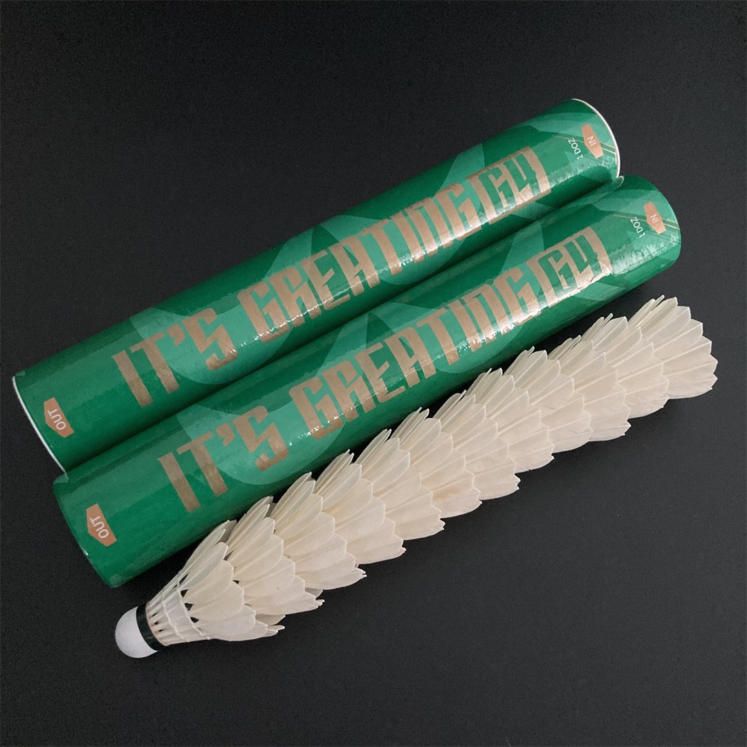 Most Durable and Stable Black to White Goose Feather Badminton Shuttlecocks