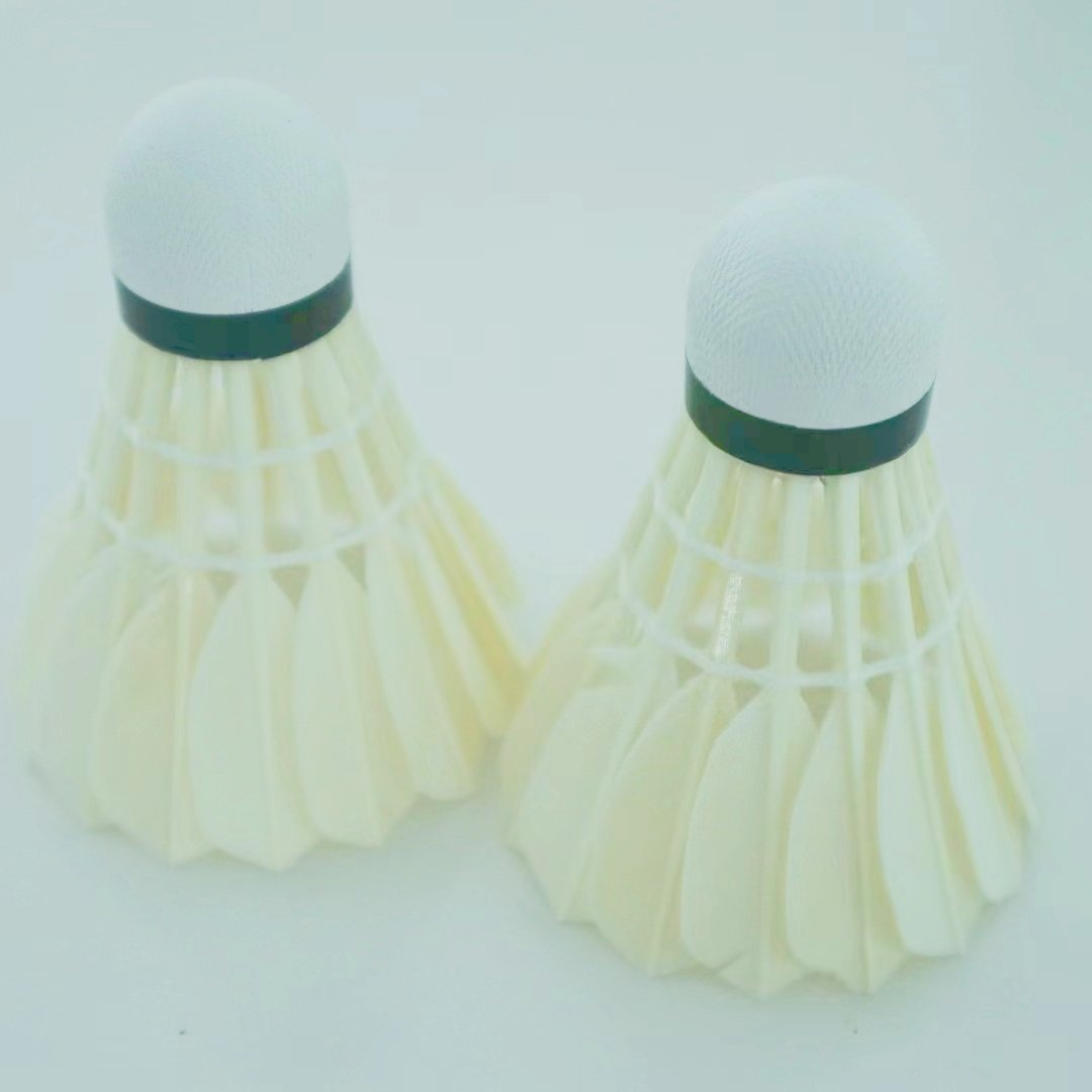 All-Round Durable Class C Goose Feather Badminton Shuttlecocks with PU Cork for Training