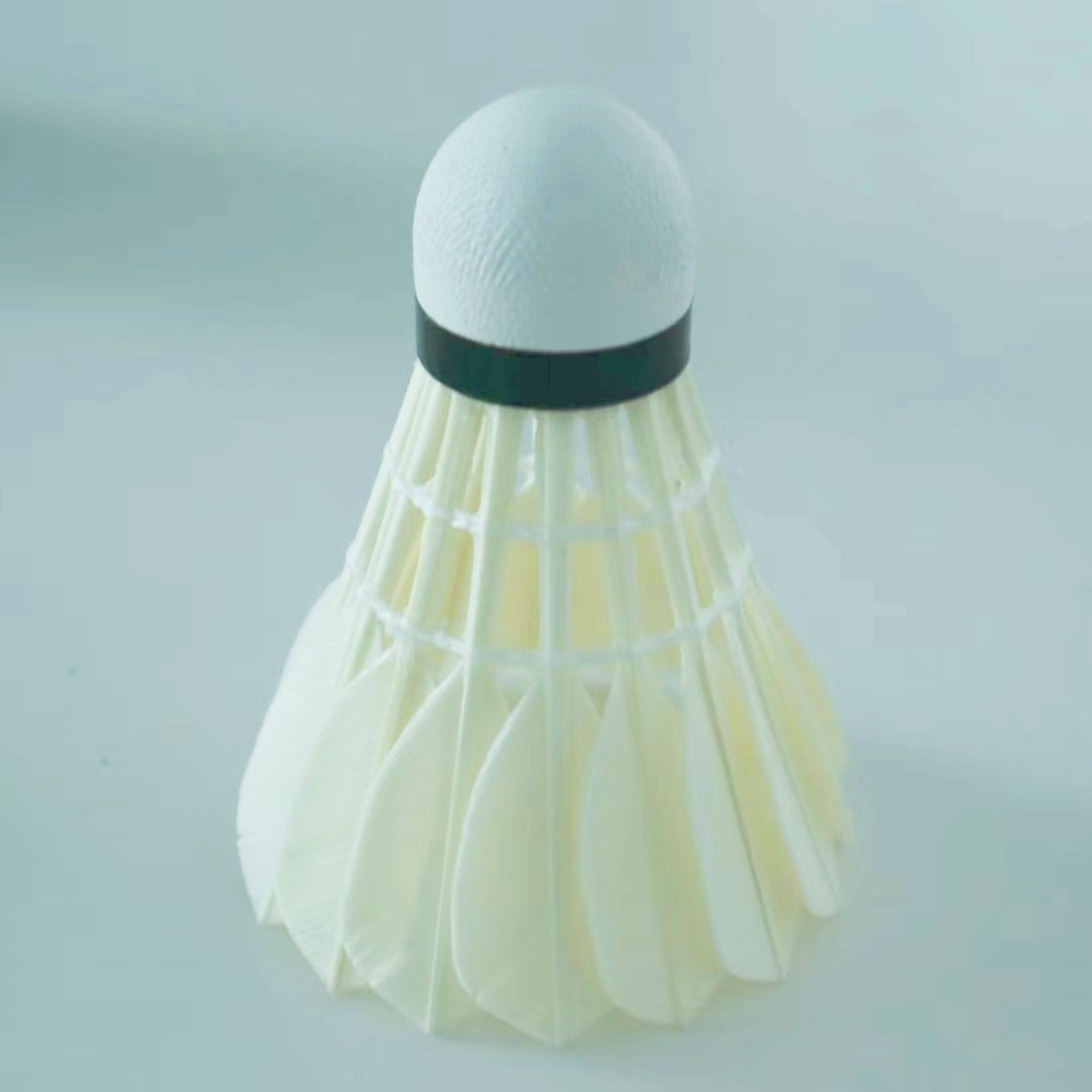 All-Round Durable Class C Goose Feather Badminton Shuttlecocks with PU Cork for Training