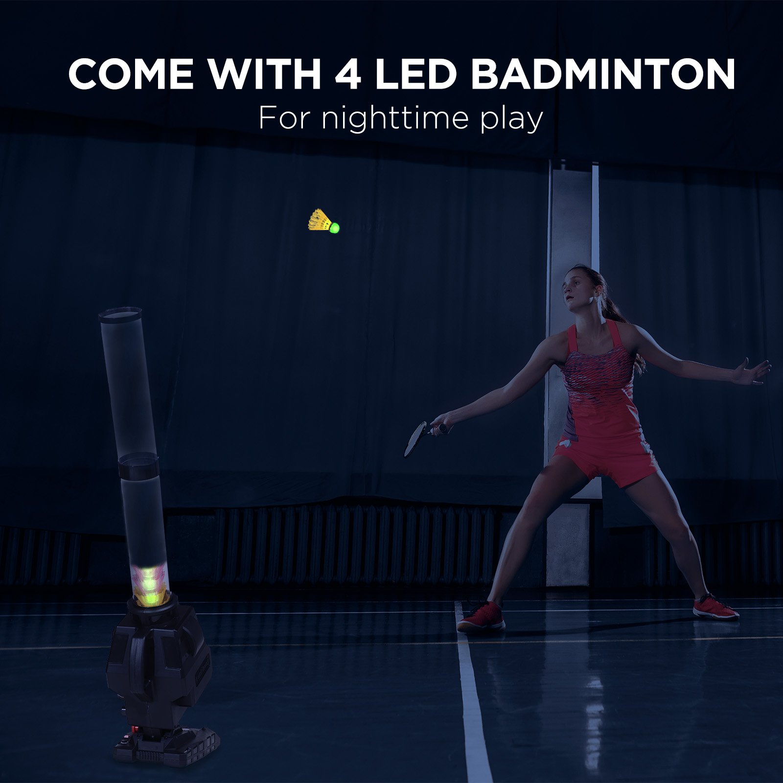 Furlihong 13803BH Badminton Pitching Machine Set,