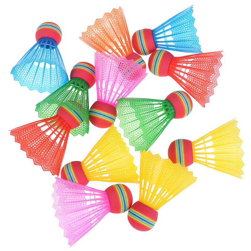 2023 New Arrival 6pcs Super Durable White/yellow Nylon Badminton Shuttlecock