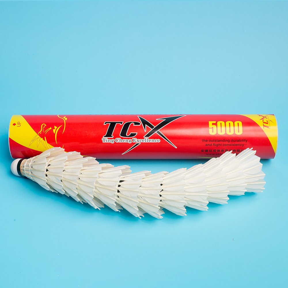 TCX5000 Badminton Shuttlecock TCX Brand Special Goose Feather Training Shuttlecock Sell Good in Many Countries