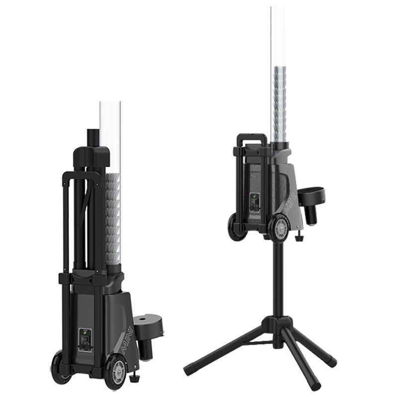 Skyegle Mini Remote Control Intelligent Badminton Stringing Machine Shuttlecock Launcher With Moving Wheels