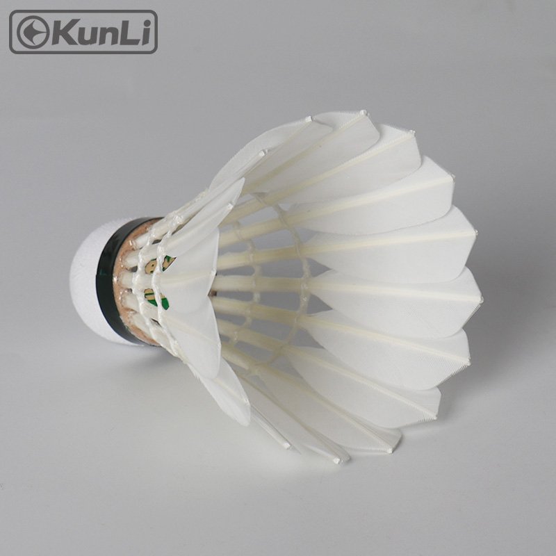 Wholesale Badminton Ball KUNLI Goose Feather Badminton Shuttlecock For Tournament