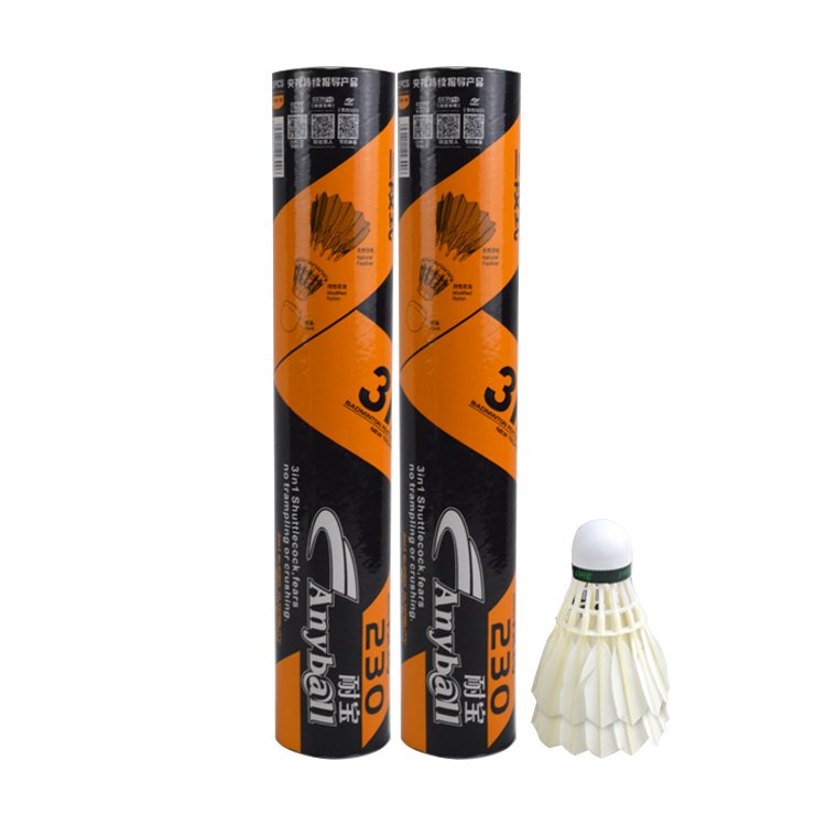 Manufacture Cheap Durable Feather Hybrid Badminton Shuttlecock For Outdoor Badminton Shuttlecock