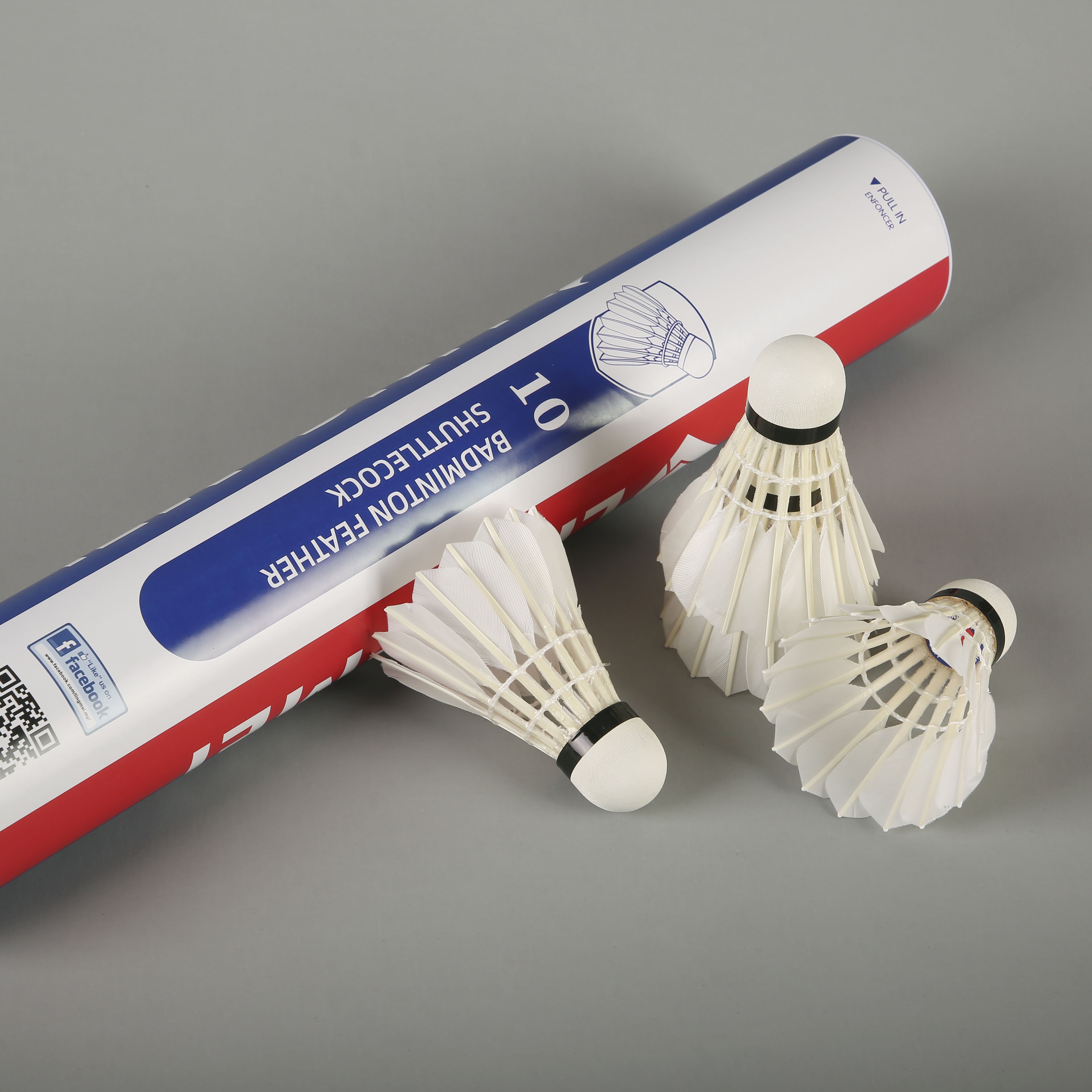 Wholesale brand high quality reasonable price Feather Badminton Shuttlecocks