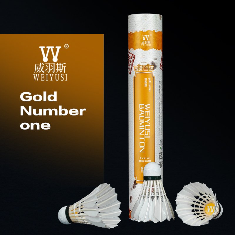 OEM Class a Badminton Shuttlecocks Super Cheap Durable Goose Feather Ball for Training-Cork Head Material