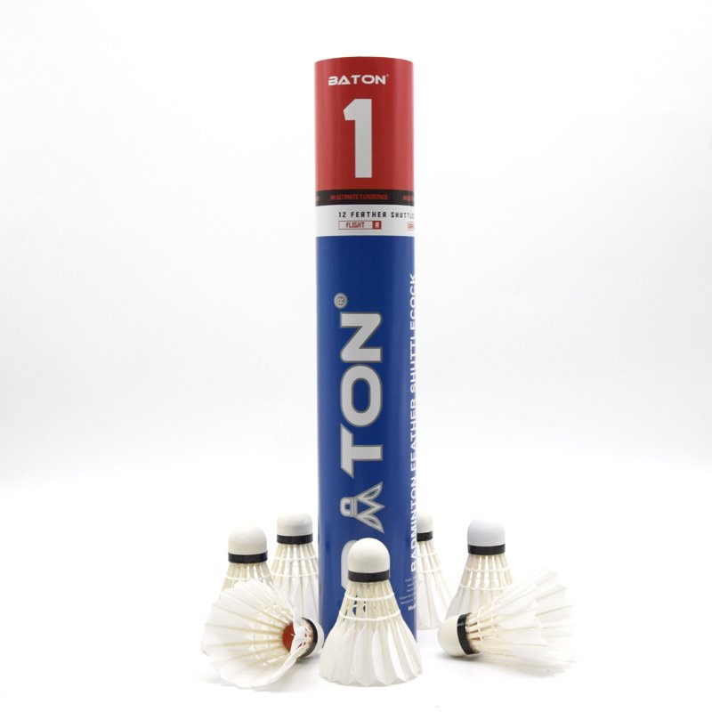 Manufacture OEM Premium Quality Custom Indoor Professional Tournaments Shuttlecocks Goose Feather Badminton Shuttlecock