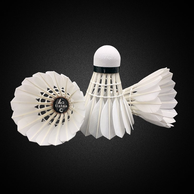 Guaranteed quality light weight goose feather very good durability and stable fly shuttlecock badminton
