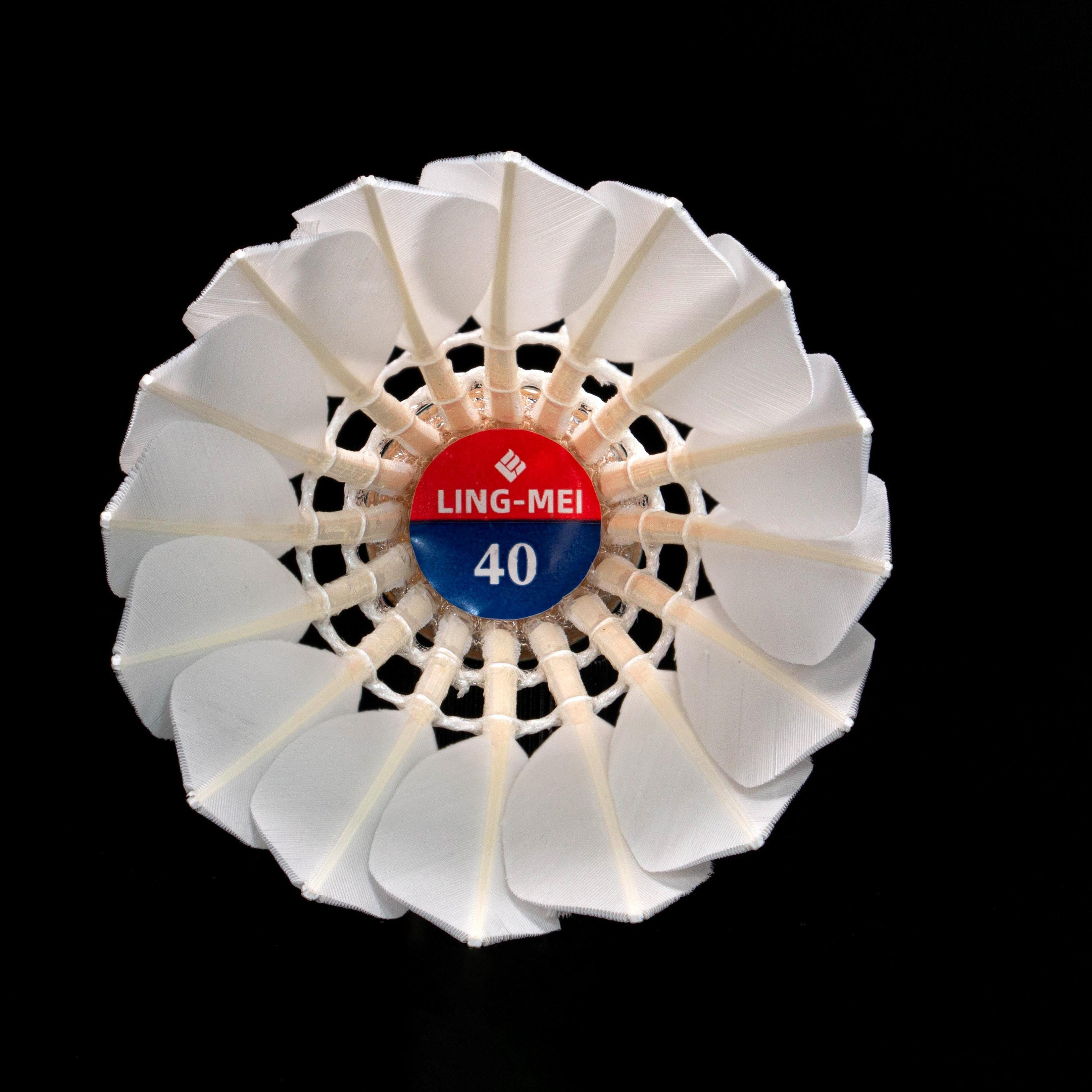 Lingmei 40 Duck Feather Badminton Shuttlecock