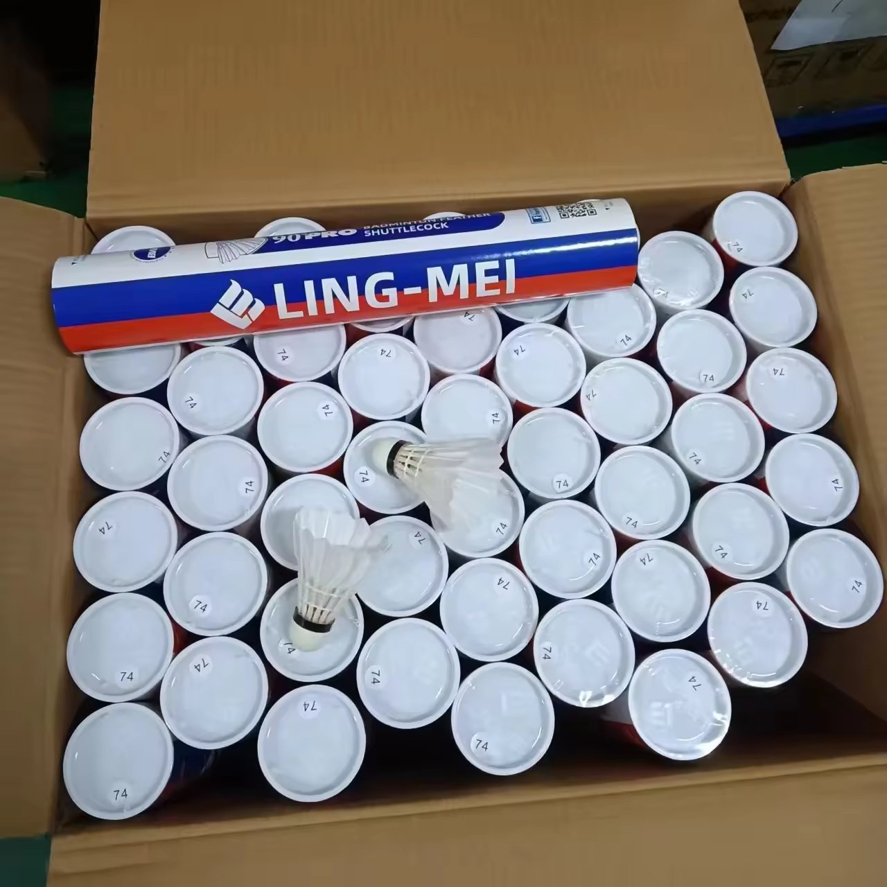 Lingmei 40 Duck Feather Badminton Shuttlecock