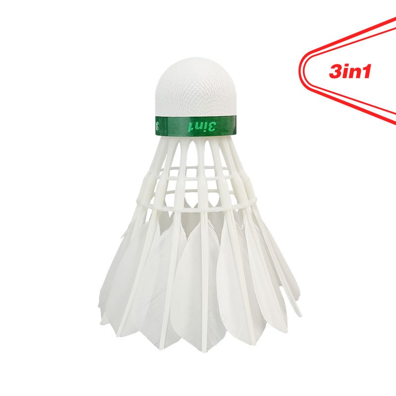 High Quality Dmantis 3in1 Badminton D60 Shuttles Super Durable Natural Feather Shuttlecock For Training and Competition