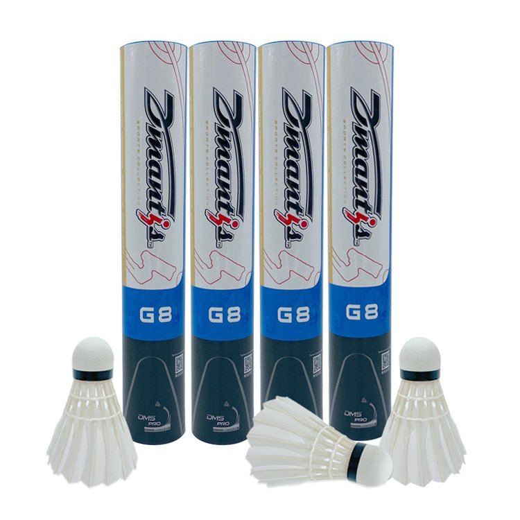 Dmantis G8 High Performance Goose Feather Badminton Shuttlecocks Factory Wholesale with High Cost Performance Ratio