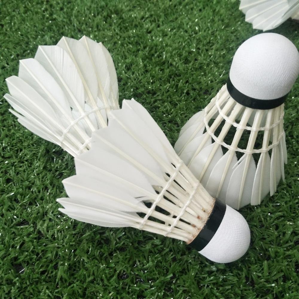 Lingmei Brand 80 White Goose Feathers badminton shuttlecock most durable shuttles