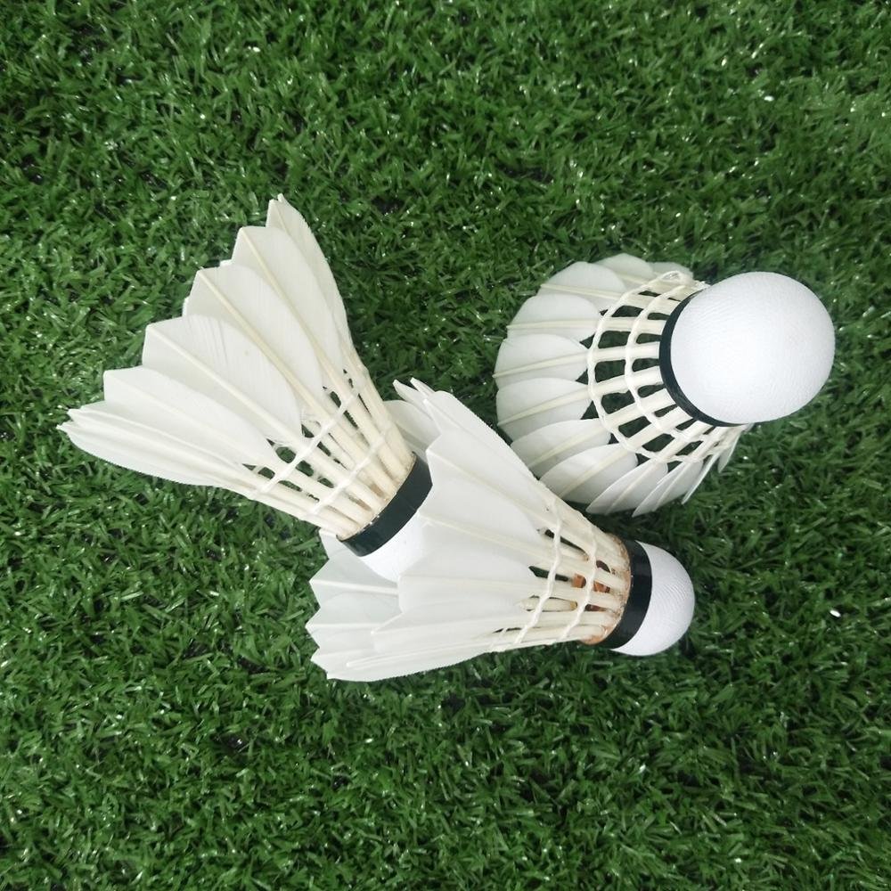 Lingmei Brand 80 White Goose Feathers badminton shuttlecock most durable shuttles