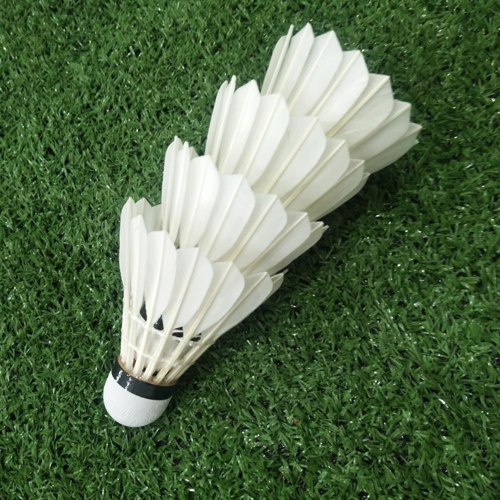 Lingmei Brand 80 White Goose Feathers badminton shuttlecock most durable shuttles